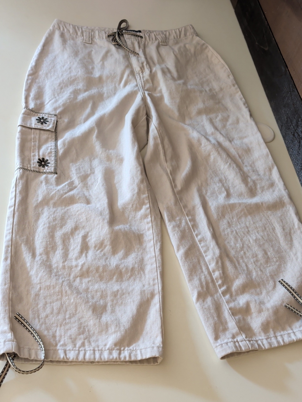 Austin Clothing Co. Beige Cargo Drawstring Woman OPants Size 4